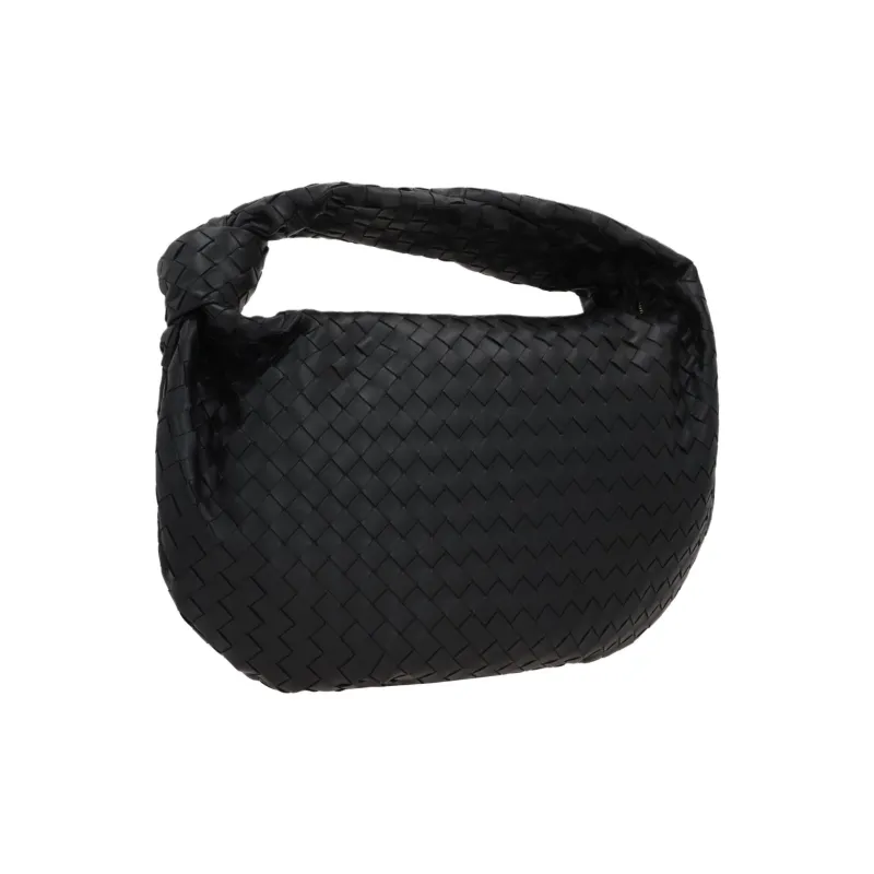 Bottega Veneta JODIEIntrecciato Soft Nappa Leather One Shoulder Handbags Medium Size Women's Black-1