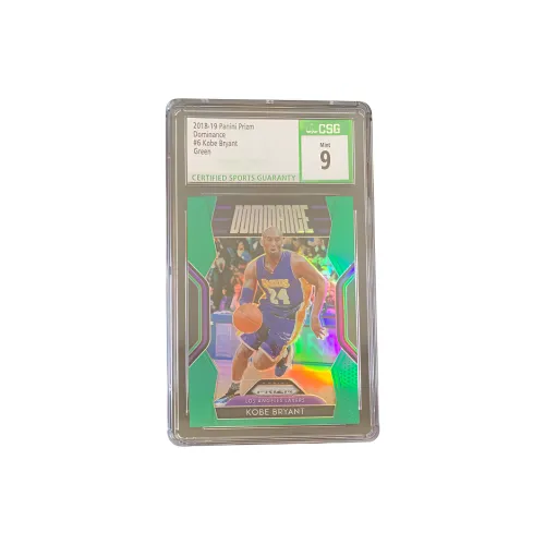 PANINI Kobe Bryant 2018 19 Prizm Lakers Green Fold Dominance Player Card CSG9 Card Condition Passed Graded Cards 1 Pc