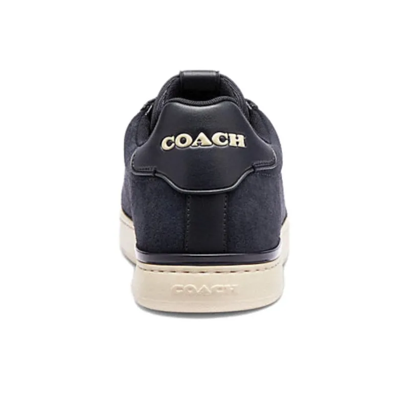 COACH Lowline Low Top Skateboard Shoes Men's Navy Blue-4