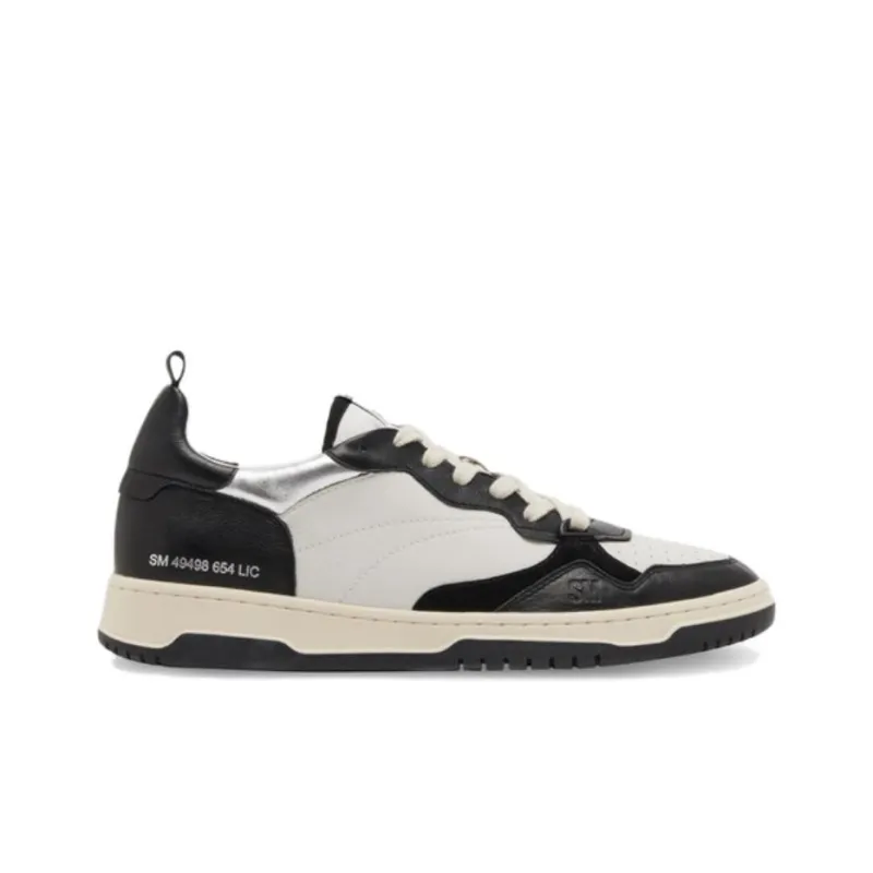 STEVE MADDEN Low-Top Skateboard Shoes Men's Black White-1