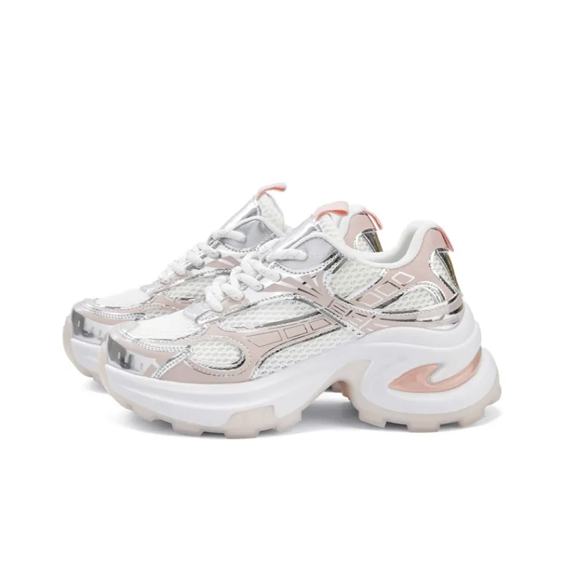 La Chapelle Anti-Slip And Wear-Resistant Lightweight Low-Top Chunky Sneakers Women's-1