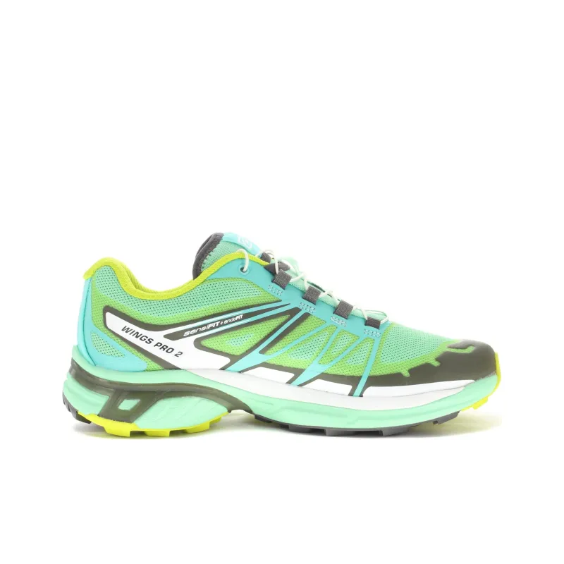 SALOMON XT Wings Anti Slip Wear Resistant Low Top Casual Running Shoes Women's Green Black-1