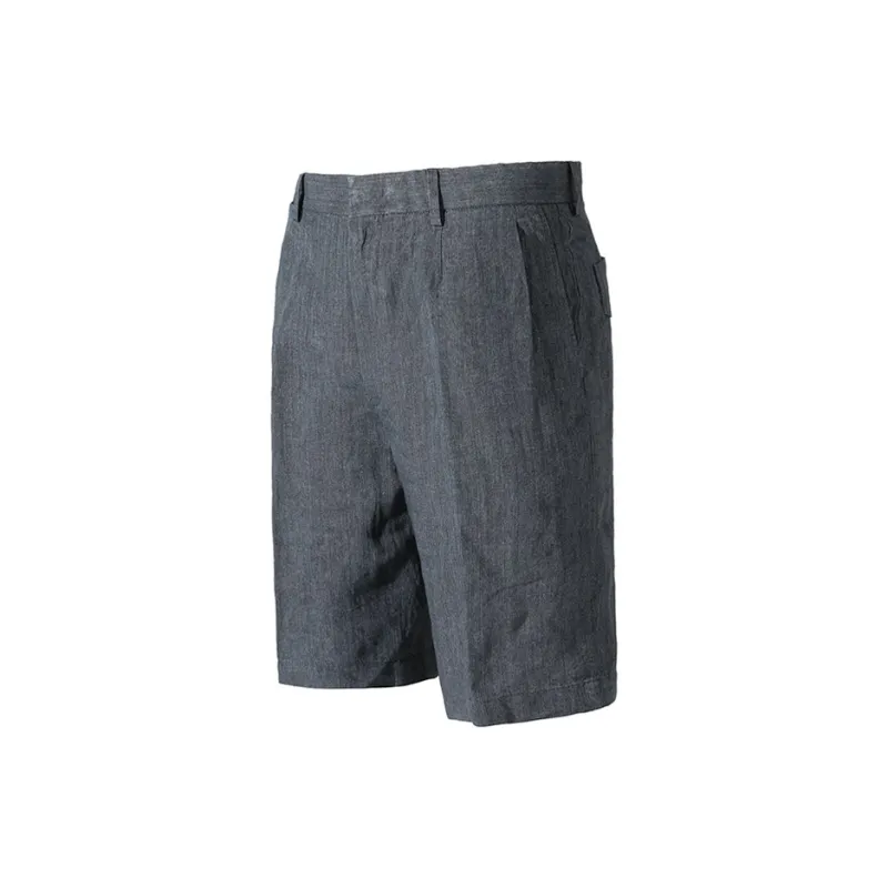 Zegna SS24 Casual Shorts Men's Black Gray-2