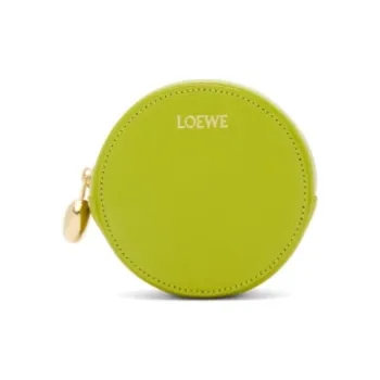 LOEWE Napa Calf Leather Small Round Bag Key Pouch Women's Meadow Green