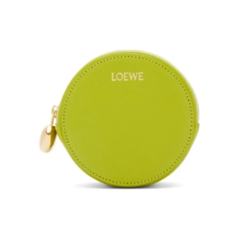 LOEWE Napa Calf Leather Small Round Bag Key Pouch Women's Pasture Green-0