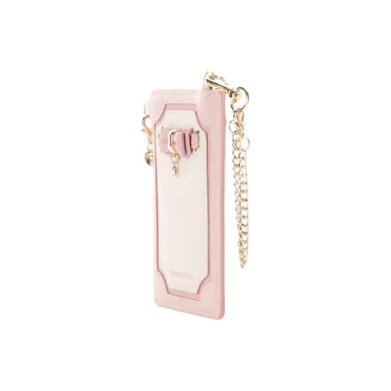 SAMANTHA THAVASA Synthetic Leather Passport Holder Women's Pink-2