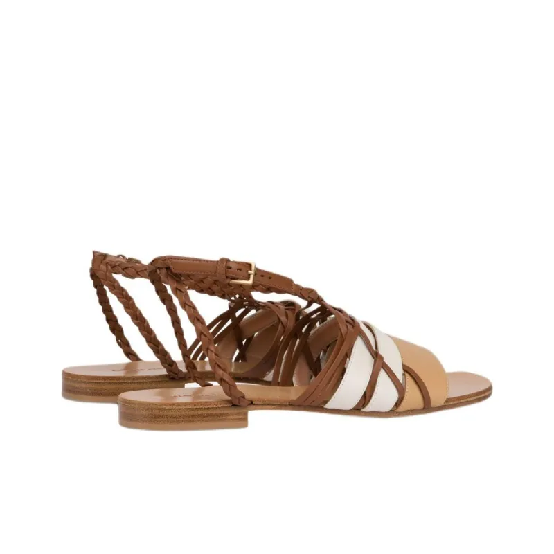 ALBERTA FERRETTI Maxi Strap Sandals Women's Brown-4