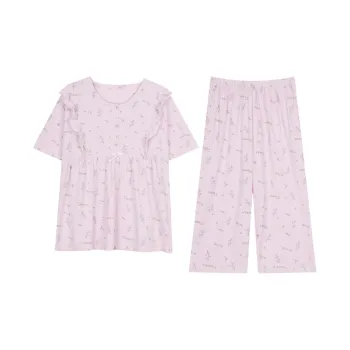 XIN1BU Pajama Set Women's Vanilla Purple