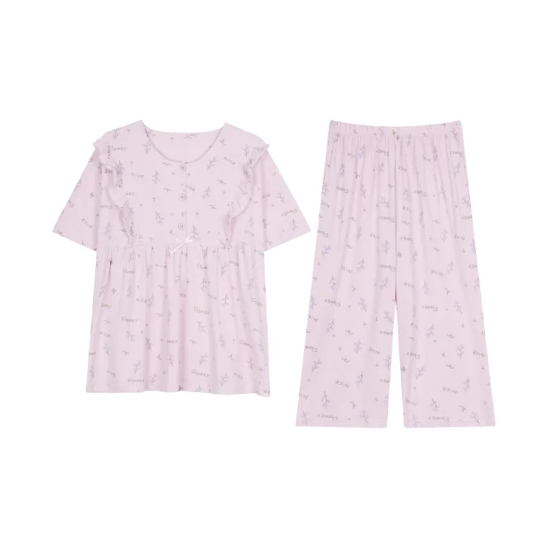 XIN1BU Pajama Set Women's Vanilla Purple-0