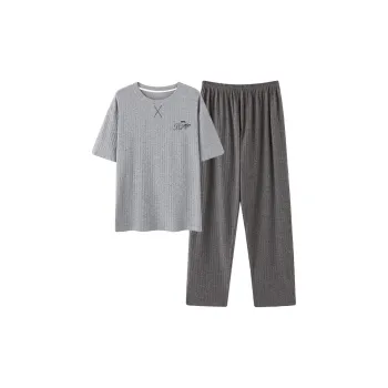 Mulong Family Pajama Set Men's Light Heather Gray