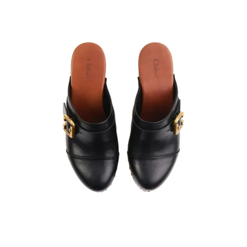 Chloé Jeannette Wedge Clogs-3