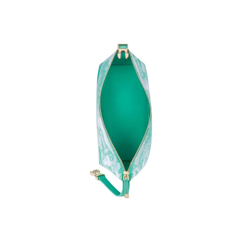 DIOR DIORIVIERA Technical Fabric Clutch Lunch Box Bag Medium Size Women's Mint Green-3