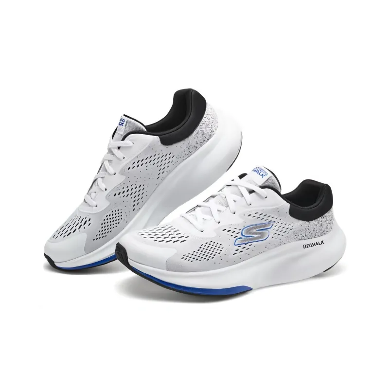 Skechers Cushioned Wear Resistant Breathable Low Top Casual Shoes Men's White Black-3