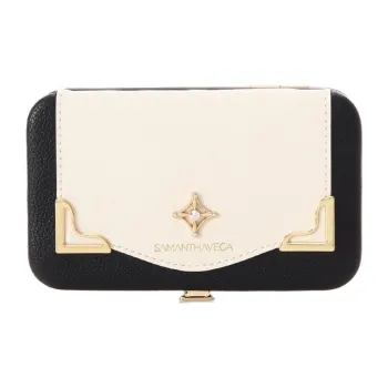 SAMANTHA THAVASA Synthetic Leather Card Holder Women's Black
