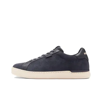 COACH Lowline Low Top Skateboard Shoes Men's Navy Blue