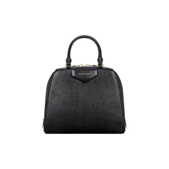 GIVENCHY Antigona Buffalo Leather Shoulder Bag Crossbody Bag Handbag Mini Women's Black