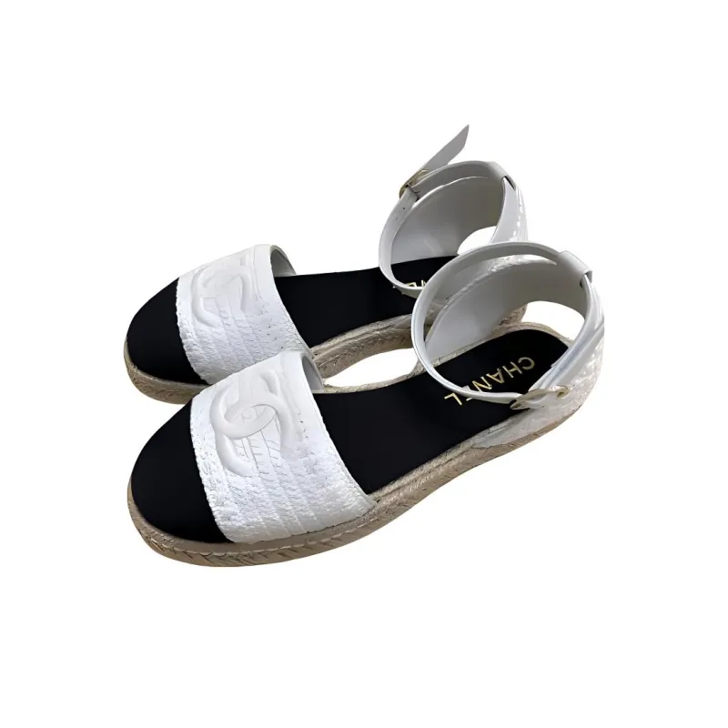 CHANEL Casual Single Shoes Women's White-2