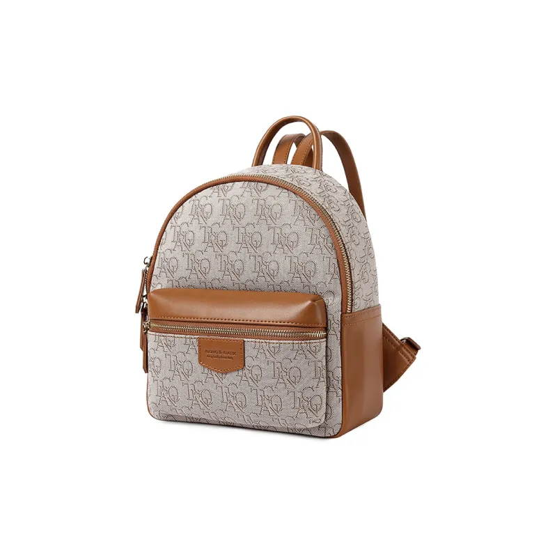 TUCANO PVC University Student Everyday Backpack Regular Women's Coffee-1