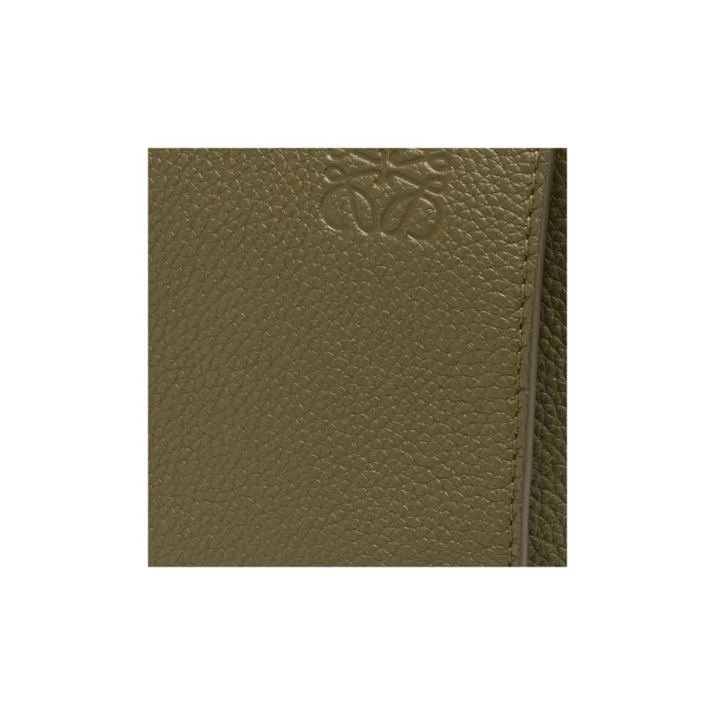 LOEWE Military Messenger Bag In Soft Grained Calfskin Xs Military Green-3