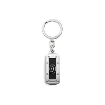 CARTIER Stainless Steel Keychains Unisex Silver