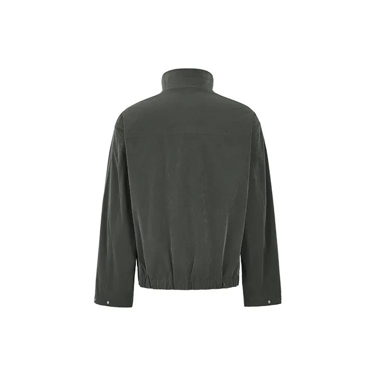 URBAN REVIVO Jackets Men Gray Green-1
