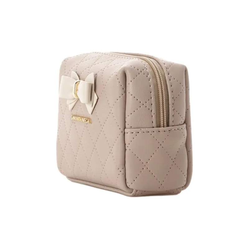SAMANTHA THAVASA Synthetic Leather Clutch Mini Women's Light Brown-2