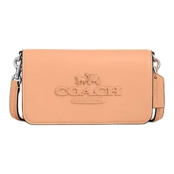 COACH Cow Leather Shoulder Bag, Crossbody Bag Small Size Women's Fade Rouge Pink