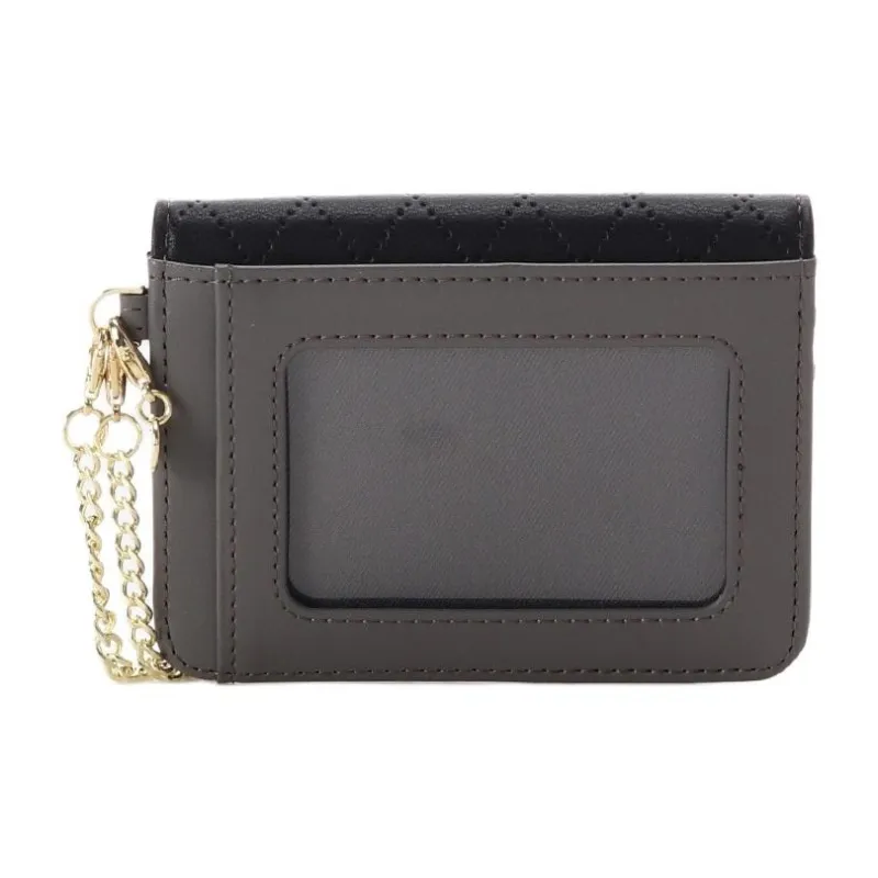 SAMANTHA THAVASA Synthetic Leather Card Holder Women's Black-3