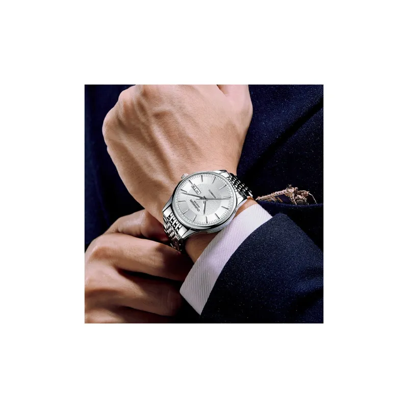 GUANQIN GJ16266 Automatic Mechanical Movement Stainless Steel Watchband Watch Men's Watches White Dial-4