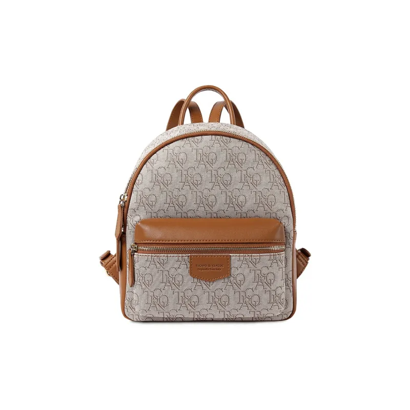TUCANO PVC University Student Everyday Backpack Regular Women's Coffee-0