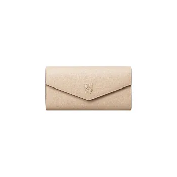 CARTIER Panthère De Cartier Grained Calfskin Wallet Women's Light Beige