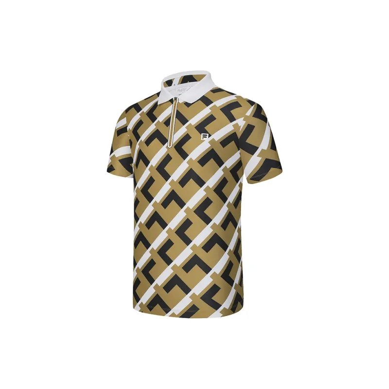 FILA Polo Shirts Men Yellow Brown-1