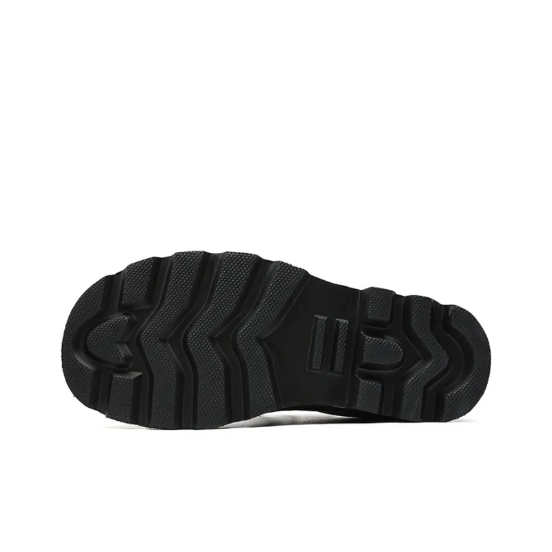 Zuogedu Versatile Derby Shoes With Round Toe Trendy Fashion Casual Shoes Men's Black-4