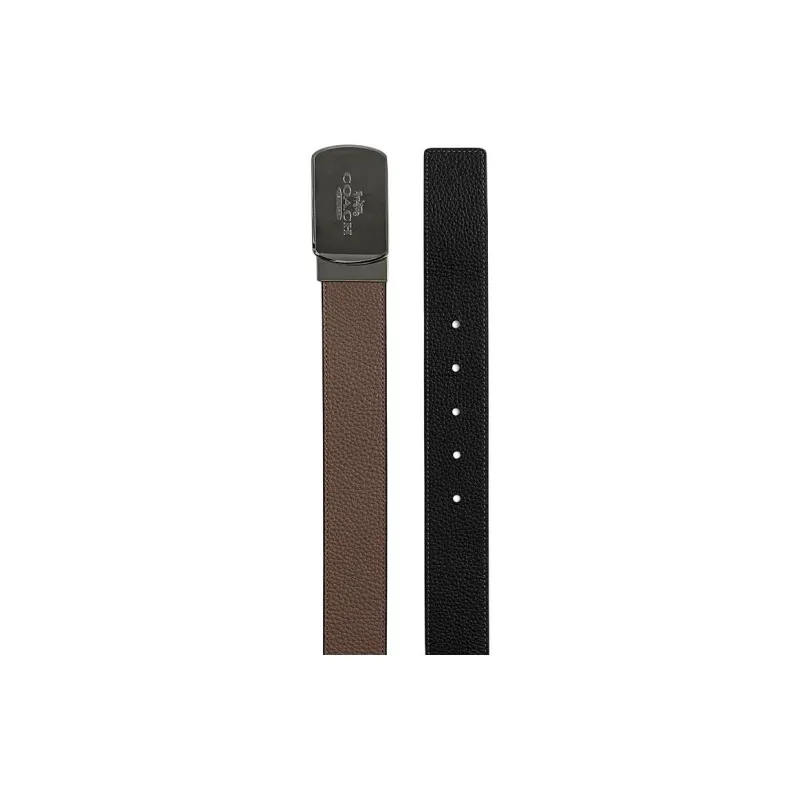 COACH Cow Leather Leather Belts Unisex Brown Width  3.8cm-1