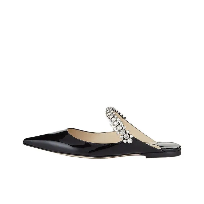 Jimmy Choo Bing Crystal embellished Pointed Flats-0