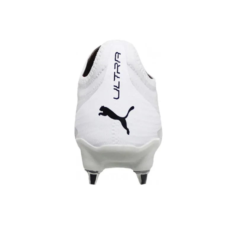 PUMA Ultra Ultimate SG Metal Long Studs Cushioning Anti Slip And Wear Resistant Soccer Shoes Men's Red White-3