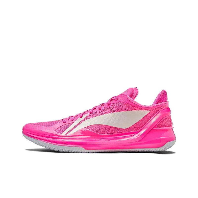 LiNing Blade 4V2 Cushioning Slip Resistant Support Lightweight Rebound Low Top Basketball Shoes Men's Pink-0