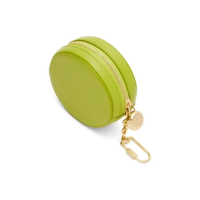 LOEWE Napa Calf Leather Small Round Bag Key Pouch Women's Pasture Green-1