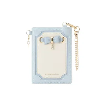 SAMANTHA THAVASA Synthetic Leather Passport Holder Women's Light Blue