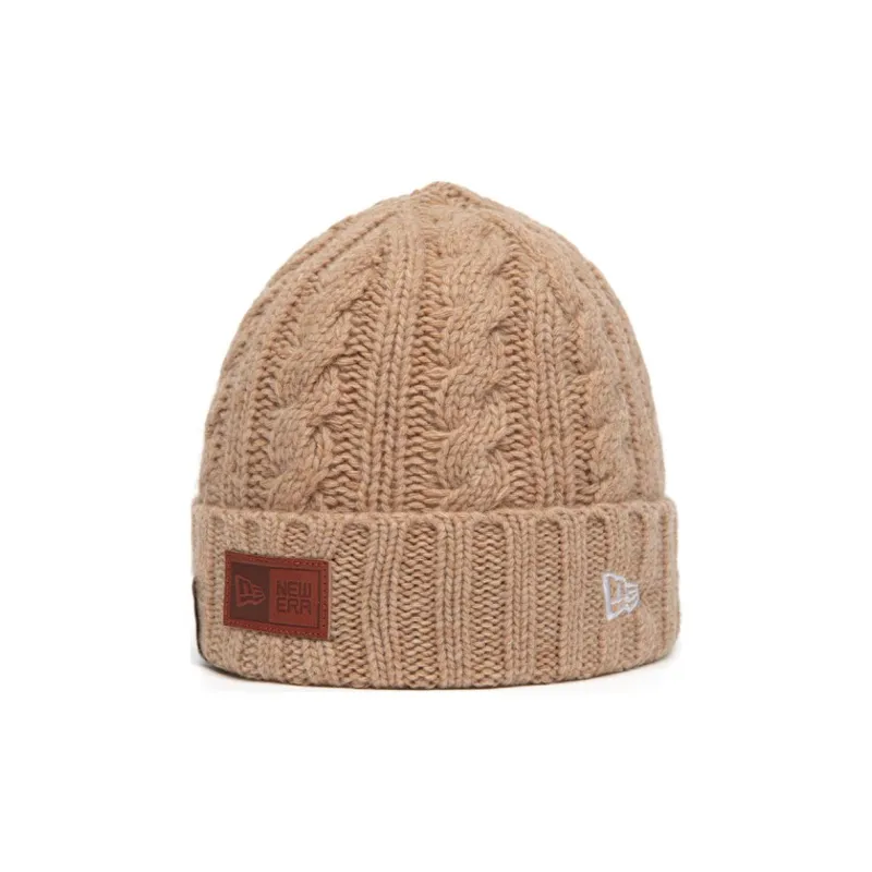 New Era Sheep Wool Polyamide Fibers Beanies Unisex Brown-1