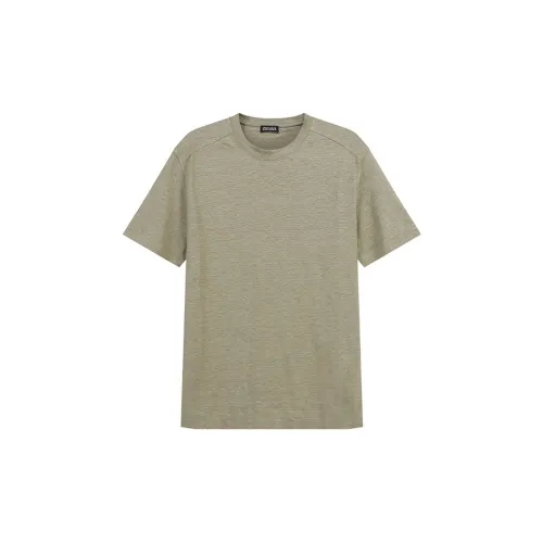 Ermenegildo Zegna T-Shirts Men Olive Green