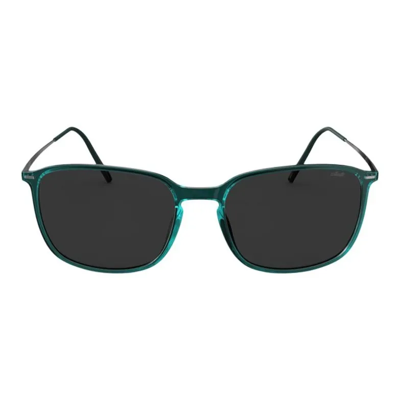SILHOUETTE Titanium Rectangular Sunglasses Unisex Green-1