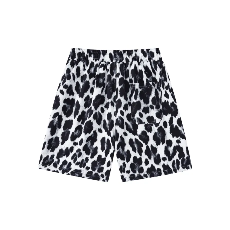 DNBH Dual Tone Collection Leopard Print Collection Casual Shorts Unisex-27