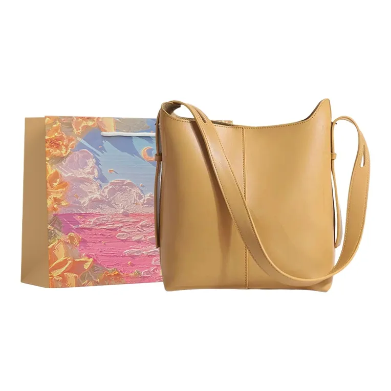 BRINCH PU Crossbody Bag, Shoulder Bag Women's Coffee/Black/Yellow-7