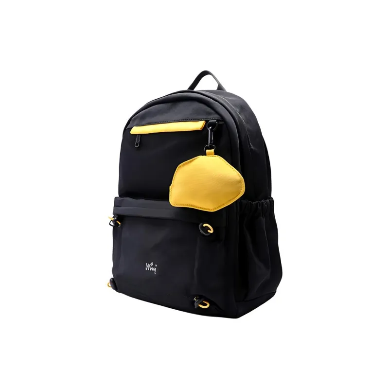 Why Oxford Backpack Large Size Women's Black-2