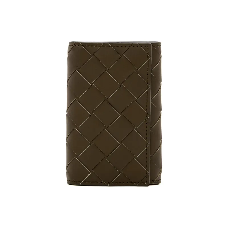 Bottega Veneta Calfskin Key Pouch Men's Brown-0