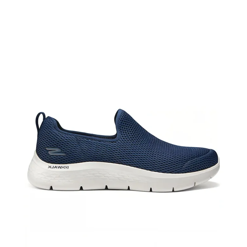 Skechers Cushioned Wear Resistant Breathable Lightweight Low Top Casual Shoes Men's Blue White-1