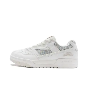 XTEP New Dawn Anti Slip Wear Resistant Low Top Skateboard Shoes Women's White Blue