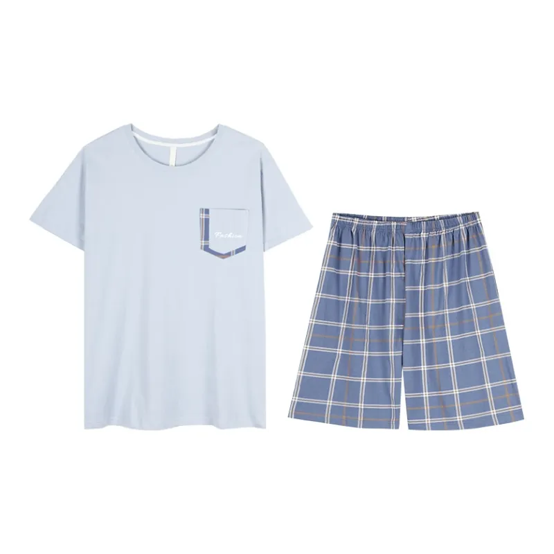 XIN1BU Pajama Set Men's Celestial Blue-0