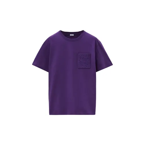 LOEWE T-Shirts Men Pink Purple